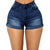 Rolled High Waist Denim Shorts #High Waist #Denim #Short SA-BLL684 Women's Clothes and Jeans by Sexy Affordable Clothing