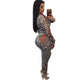 Brya Leopard Print Mix Floral Print Two Piece Set #White #Two Piece Set SA-BLL2097-2 Sexy Clubwear and Pant Sets by Sexy Affordable Clothing