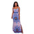 Kuwait Blue Multi-Color Aztec Print Maxi Dress #Maxi Dress #Blue SA-BLL5020-1 Fashion Dresses and Maxi Dresses by Sexy Affordable Clothing
