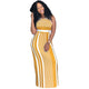 Fashion Round Neck Striped Floor Length Dress #Sleeveless #Striped #Round Neck SA-BLL51437-4 Fashion Dresses and Maxi Dresses by Sexy Affordable Clothing
