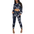 Printed Black Two-piece Pants Set #Long Sleeve #Two Piece #Printed SA-BLL2677 Sexy Clubwear and Pant Sets by Sexy Affordable Clothing