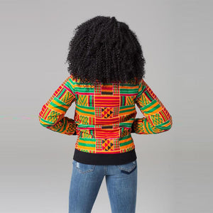 Dashiki Printed Long Sleeve Jacket #Jacket SA-BLL636 Women's Clothes and Blouses & Tops by Sexy Affordable Clothing