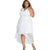 Ruffle And Lace HI-LO Lace-Up Maxi Dress #Maxi Dress #White #Plus Size Dress SA-BLL5032 Fashion Dresses and Maxi Dresses by Sexy Affordable Clothing