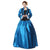Civil War Period Ball Gown Costume Dress Blue Black Satin M-XL Hoop Skirt #Costumes #Blue SA-BLL1207 Sexy Costumes and Fairy Tales by Sexy Affordable Clothing