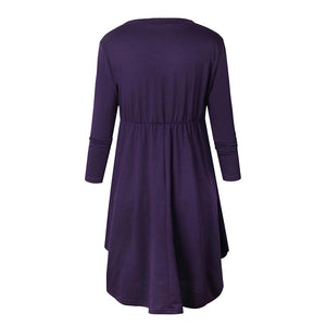 The Pocket Tunic Dress #Mini Dress #Purple SA-BLL2153-3 Fashion Dresses and Mini Dresses by Sexy Affordable Clothing