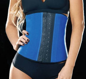 Blue 9 Steel Boned Latex Underbust Corset  SA-BLL42632-1 Sexy Lingerie and Corsets and Garters by Sexy Affordable Clothing