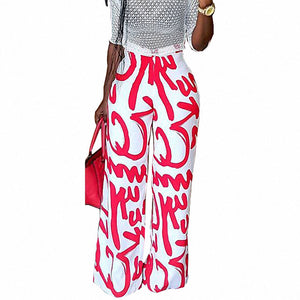 Casual Printed Wide Leg Pants #Printed #Wide Leg SA-BLL751 Women's Clothes and Pants and Shorts by Sexy Affordable Clothing