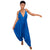 Halter Deep V-neck High Waisted Beachwear Long Jumpsuit #Blue #V Neck #Halter #High Waisted SA-BLL55524-3 Women's Clothes and Jumpsuits & Rompers by Sexy Affordable Clothing