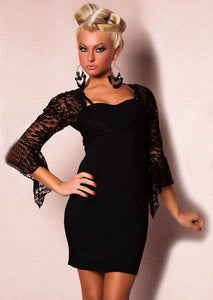 Lace Shoulder Mini Dress  SA-BLL2412 Sexy Clubwear and Club Dresses by Sexy Affordable Clothing