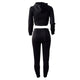 Classic Letters Printing Self-Cultivation Tracksuits #Two Piece SA-BLL27683-1 Sexy Clubwear and Pant Sets by Sexy Affordable Clothing