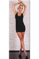 Dress in black with strass stones  SA-BLL2422-2 Sexy Clubwear and Club Dresses by Sexy Affordable Clothing