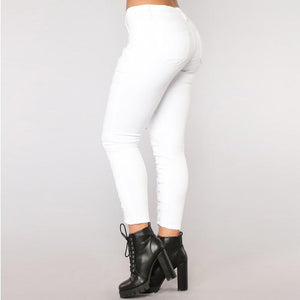 Middle Waist Long Bandage Jeans #Denim #Bandage SA-BLL682 Women's Clothes and Jeans by Sexy Affordable Clothing