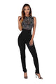 Rhinestone Sleeveless Black Sexy Jumpsuits  SA-BLL55207 Women's Clothes and Jumpsuits & Rompers by Sexy Affordable Clothing