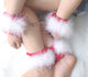 White Fur Christmas Handcuffs and Leg irons  SA-BLTY046 Accessories and Sexy Accessories by Sexy Affordable Clothing
