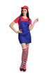 Womens Super Mario Luigi Dress Up Costume