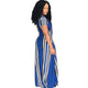 Multi-Colored Strippes Cut Out Maxi Dress #V Neck #Cut Out #Strippes SA-BLL51339-1 Fashion Dresses and Maxi Dresses by Sexy Affordable Clothing