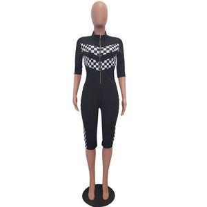 Khari Moto Jumpsuit #Jumpsuit #Black #Zipper SA-BLL55414-1 Women's Clothes and Jumpsuits & Rompers by Sexy Affordable Clothing