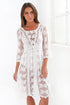 Lace Embroidered Beach Dress