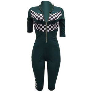 Khari Moto Jumpsuit #Jumpsuit #Blue #Zipper SA-BLL55414-4 Women's Clothes and Jumpsuits & Rompers by Sexy Affordable Clothing