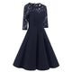 Vintage Lace Dress #Midi Dress #Blue #Vintage Lace Dress SA-BLL36112-1 Fashion Dresses and Skater & Vintage Dresses by Sexy Affordable Clothing
