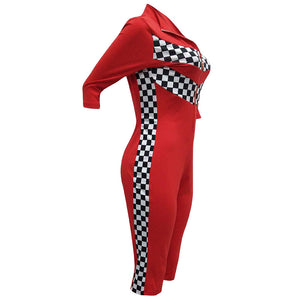 Khari Moto Jumpsuit #Jumpsuit #Red #Zipper SA-BLL55414-2 Women's Clothes and Jumpsuits & Rompers by Sexy Affordable Clothing