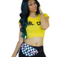 Fashion Sexy Sports Crop Top and Shorts #Two Piece #Crop Top #Sports SA-BLL282772 Sexy Clubwear and Pant Sets by Sexy Affordable Clothing