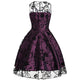 Floral Tulle Sleeveless Vintage Dress #Red #Purple SA-BLL36188-1 Fashion Dresses and Skater & Vintage Dresses by Sexy Affordable Clothing