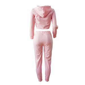 Classic Letters Printing Self-Cultivation Tracksuits #Two Piece SA-BLL27683-2 Sexy Clubwear and Pant Sets by Sexy Affordable Clothing