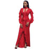 Occassional Long Ruffle Gown With Irregular Hem #Maxi Dress #Red #Ruffle
