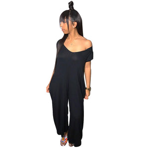 Short Sleeve Wide Leg Hooded Jumpsuit #V Neck #Short Sleeve #Hooded SA-BLL55574 Women's Clothes and Jumpsuits & Rompers by Sexy Affordable Clothing