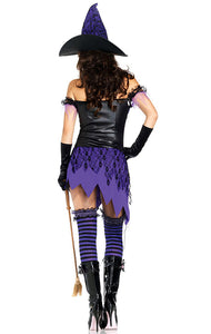 Halloween Witch Dress #Black #Purple #Costumes SA-BLL1206 Sexy Costumes and Witch Costumes by Sexy Affordable Clothing