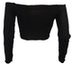 Fashion Off Shoulder Wrapped Bodycon Shirt Tops #Black #Off Shoulder #Wrapped SA-BLL699-1 Women's Clothes and Blouses & Tops by Sexy Affordable Clothing