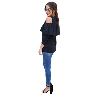 Pleated Sweater #Black SA-BLL671 Women's Clothes and Blouses & Tops by Sexy Affordable Clothing