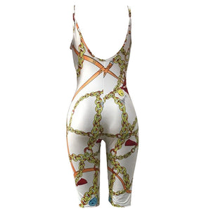 Chains On Lock Romper Suit #Jumpsuit #Backless SA-BLL55418-1 Women's Clothes and Jumpsuits & Rompers by Sexy Affordable Clothing
