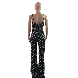 Lovely Polka Dot Straps Jumpsuits #Straps #Polka Dot SA-BLL55533 Women's Clothes and Jumpsuits & Rompers by Sexy Affordable Clothing