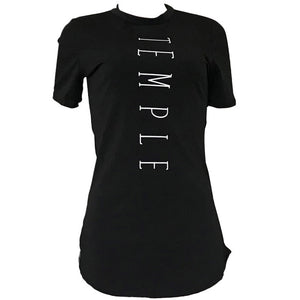 Print Fashion Casual O-Neck Short T-shirts #Black #Round Neck #Print SA-BLL697 Women's Clothes and Women's T-Shirts by Sexy Affordable Clothing