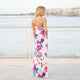 Pink Floral Maxi Dress with Pockets #Maxi Dress #Pink SA-BLL5010-2 Fashion Dresses and Maxi Dresses by Sexy Affordable Clothing