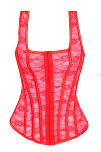Plus Size Corset Red  SA-BLL4086-2 Sexy Lingerie and Corsets and Garters by Sexy Affordable Clothing