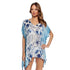 Chiffon Beach Cover up With Tassel Print #Cover Up