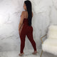 Curiosity Side Bra Top And Lace Up Pant Set #Straps #Lace Up SA-BLL282787-3 Sexy Clubwear and Pant Sets by Sexy Affordable Clothing