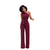 One Shoulder Tunic Belted Jumpsuits #Jumpsuit #Red SA-BLL55395-7 Women's Clothes and Jumpsuits & Rompers by Sexy Affordable Clothing