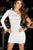 Sleek One Sleeve Open Shoulder Ruched Mini DressSA-BLL2083-3 Sexy Clubwear and Club Dresses by Sexy Affordable Clothing