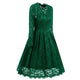 V-neck Lace Evening Dress #Green #Evening Dress SA-BLL36126-8 Fashion Dresses and Evening Dress by Sexy Affordable Clothing