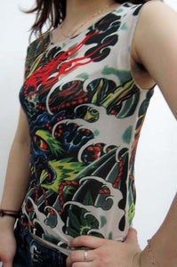 Limited Green Dragon Tattoo Shirt  SA-BLL9818 Women's Clothes and Women's T-Shirts by Sexy Affordable Clothing